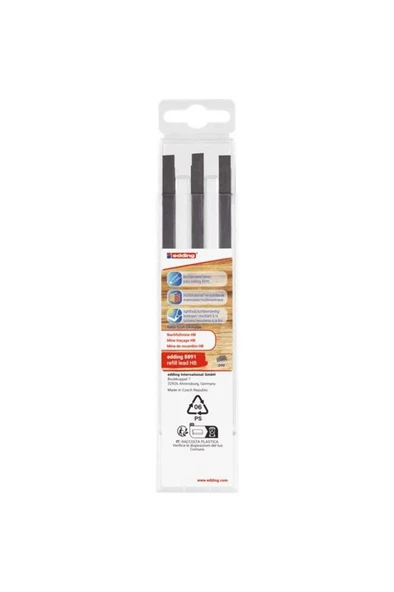 Edding Mekanik Marangoz Kalemi Yedek Uç HB 6 Lı Set 8891 ürün görseli 1