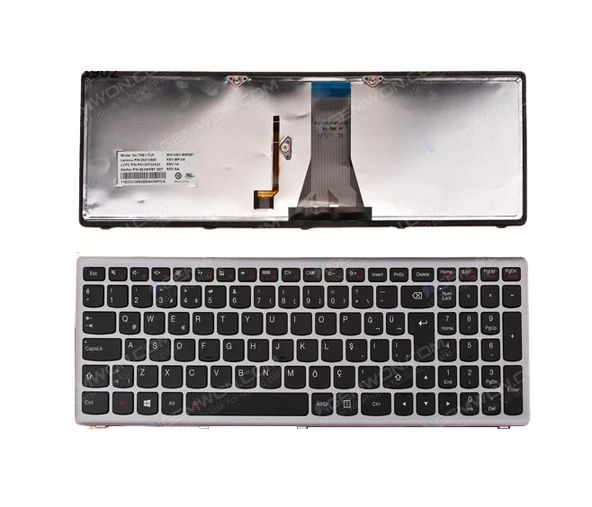 Lenovo ideaPad Flex 15 Notebook Klavyesi, Laptop Tuş Takımı (Siyah TR) 20309 ışıklı ürün görseli 1