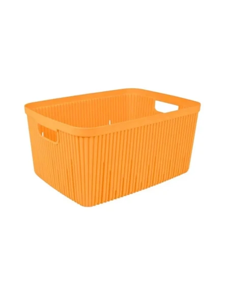 Herevin HER161373-156 Şeftali Rengi Çok Amaçlı Plastik Sepet 18 L ürün görseli 1