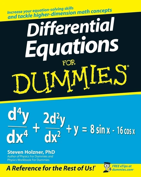 Differential Equations For Dummies - Steven Holzner ürün görseli 1