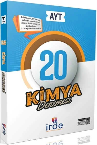 AYT Kimya 20 Deneme İrde Yayınları ürün görseli 1
