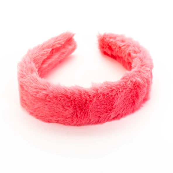 Biem Düz Peluş Taç Koyu Pembe ürün görseli 1