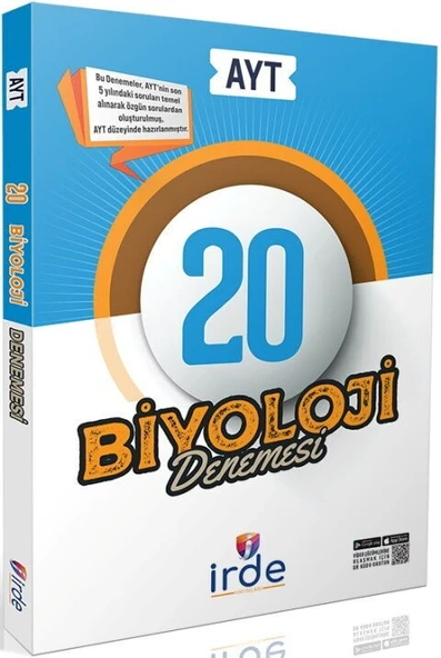 AYT Biyoloji 20 Deneme İrde Yayınları ürün görseli 1