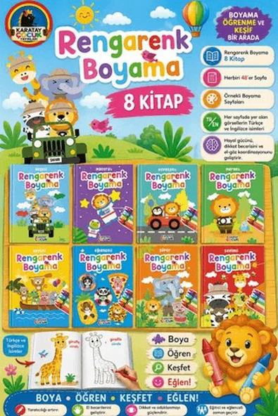 Rengarenk Boyama (8 ) ürün görseli 1