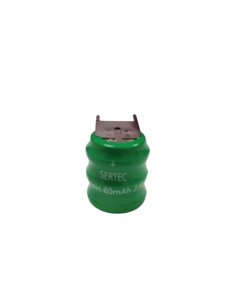 Sertec - 3.6V 3S1P 80 Mah 3 Pin NI-MH Buton Pil ürün görseli 1