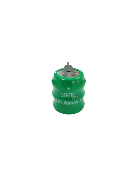 Sertec - 3.6V 3S1P 80 Mah 2 Pin NI-MH Buton Pil ürün görseli 1