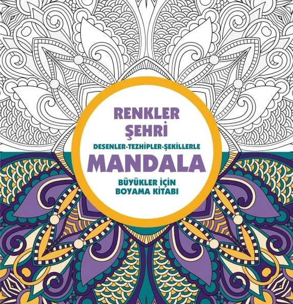 Renkler Şehri - Mandala (Büyükler İçin Boyama) ürün görseli 1