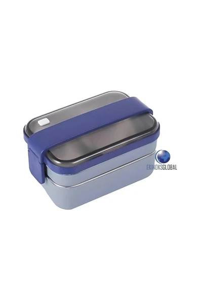 Vagonlife Lunch Box Çelik Gri-Mor Beslenme Kabı-Sefer Tası 1200 ml BL20183 mor ürün görseli 1