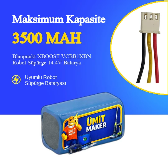 Blaupunkt XBOOST VCBB1XBN Robot Süpürge 3500 mAh Batarya ürün görseli 1