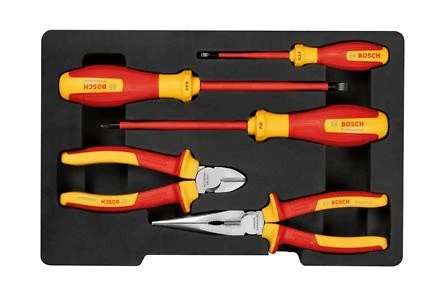 Bosch 5´li Set Tornavida Yankeski Kargaburun  1000V 1.600.A02.NG2 ürün görseli 1