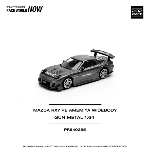 Pop Race PR64-0255 1/64 Mazda RX7 RE-AMEMIYA ürün görseli 1