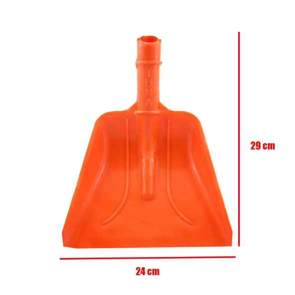 Tuna Plastik Faraş Kürek Turuncu 24 cm - Resim 2
