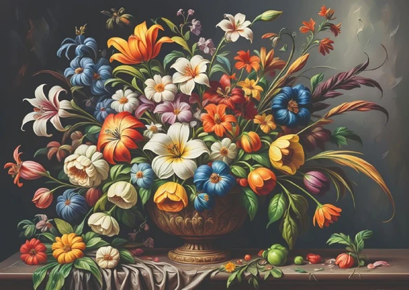 Nova Puzzle 1000 Parça Çiçeklerle Dolu Bir Düş Natürmort Puzzle - 41203 ürün görseli 1