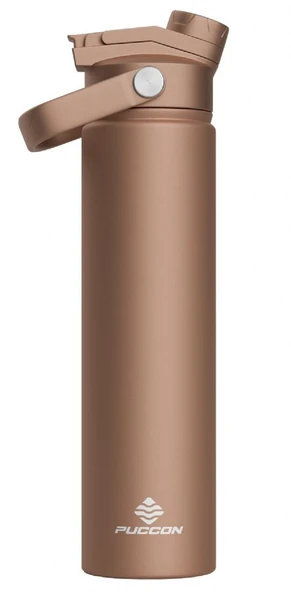Puccon 750 ml Kahverengi Paslanmaz Çelik Termos/Matara/Suluk ürün görseli 1