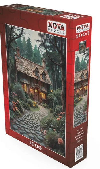 Nova Puzzle 1000 Parça Ağaçların Gölgesindeki Orman Evi Puzzle - 41206 ürün görseli 1