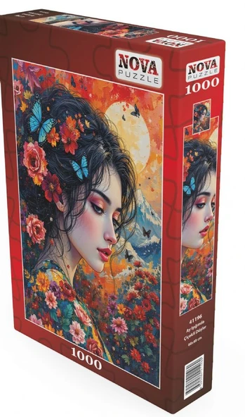 Nova Puzzle 1000 Parça Ay Işığında Çiçekli Düşler Puzzle - 41196 ürün görseli 1