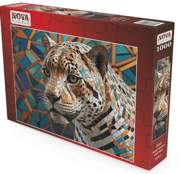 Nova Puzzle 1000 Parçalı Mozaik Jaguarın Derin Bakışı Puzzle - 41207 ürün görseli 1