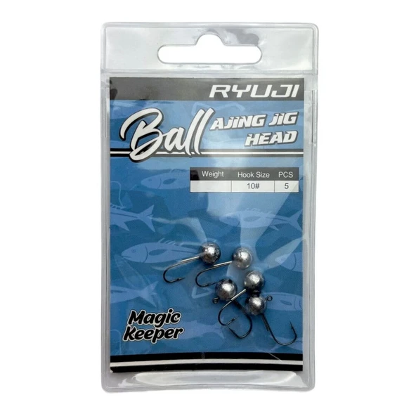 Ryuji Ball Ajing Jig Head 2 gr No:10 5 Pcs - Resim 3