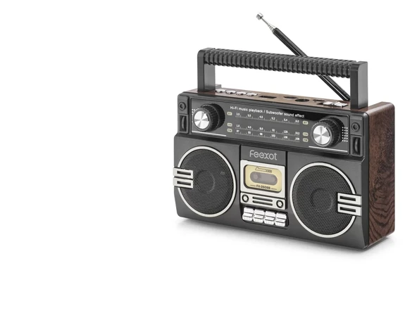 Bluetooth Nostaljik Fm Radyo Usb Tf Aux Taşınabilir Hoparlör - Kahverengi FX2509B ürün görseli 1