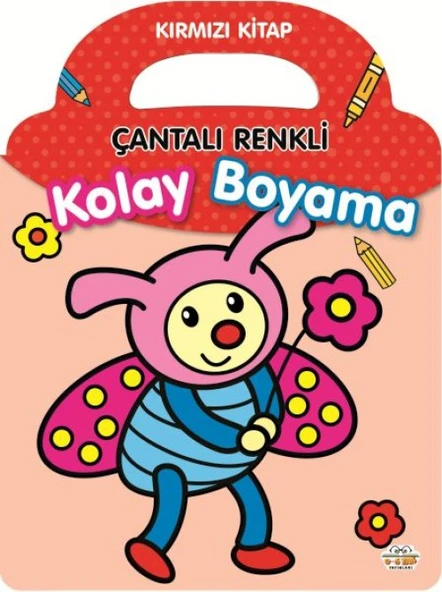 Çantalı Renkli Kolay Boyama- Kırmızı ürün görseli 1