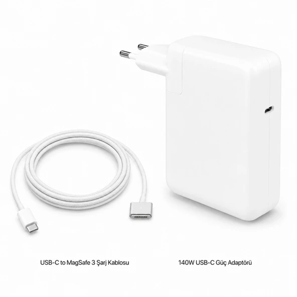 Apple MacBook Pro 16 inç M5 Max 140W USB-C Magsafe 3 Güç Adaptörü ürün görseli 1