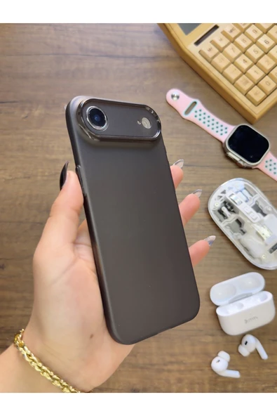 iPhone 17 Air Uyumlu Süper İnce Mat Ultra Thin Silikon Kılıf ürün görseli 1