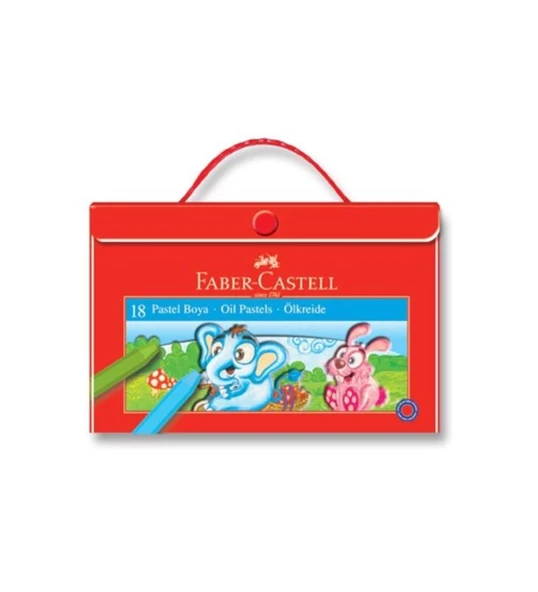 Faber-Castell Pastel Boya Çantalı Köşeli 18 Renk 5281 125119 ürün görseli 1