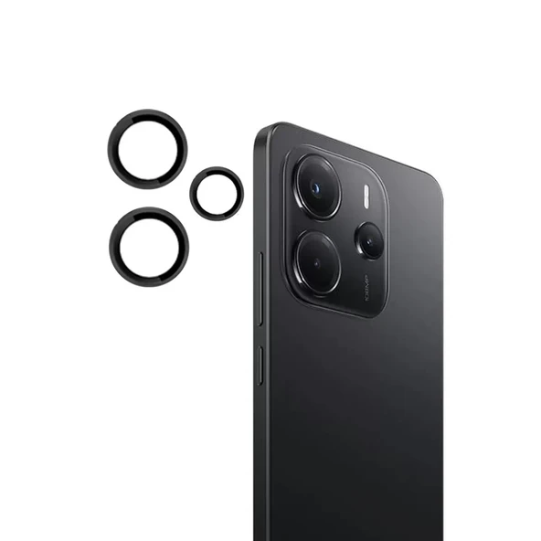 Joko Xiaomi Redmi Note 14 4g Pvd Metal Kamera Lens - Siyah ürün görseli 1