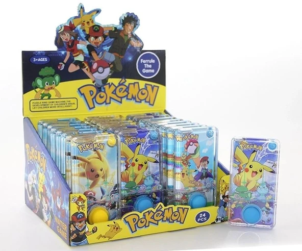 Pokemon Baskılı Sulu Oyun - Tek Butonlu Dikdörtgen Su Oyunu Alk4003 ürün görseli 1