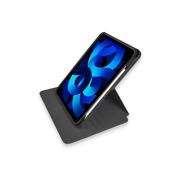 İpad 10.2 (7.nesil) Kılıf Ling 360 Kalemlikli Tablet Kılıf - Siyah ürün görseli 1