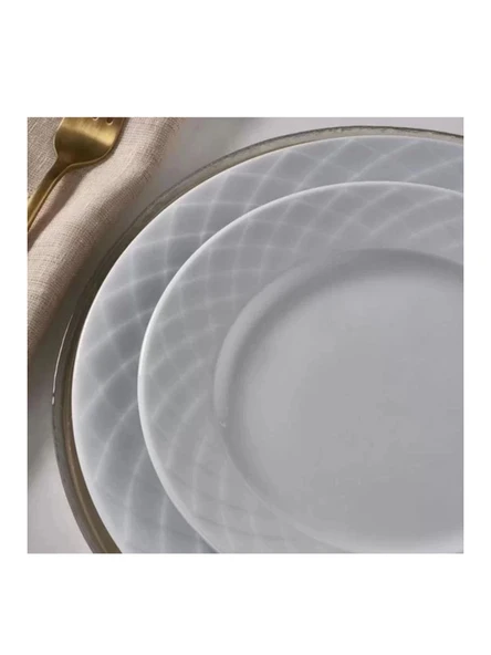 Güral Porselen Alfa Düz Beyaz Tabak 20 cm 6'lı ürün görseli 1
