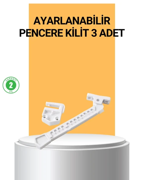 Pencere Cam Emniyet Kilidi Açılma Sınırlayıcı Set ürün görseli 1