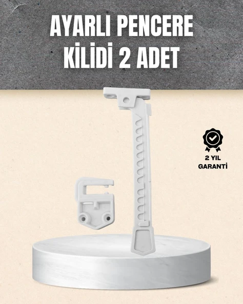 Kolay Montajlı Pencere Açılma Sınırlayıcı 2’li Set ürün görseli 1