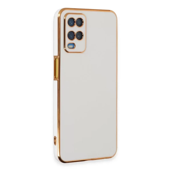 Oppo A54 4g Kılıf Volet Silikon - Beyaz ürün görseli 1