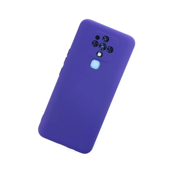 Tecno Camon 16 Kılıf Nano İçi Kadife Silikon - Mor ürün görseli 1