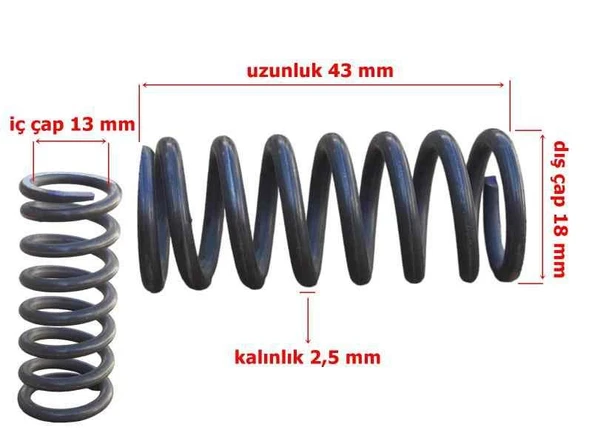 Cg Modifiye Debriyaj Baskı Yayı 18-43 Mm ürün görseli 1