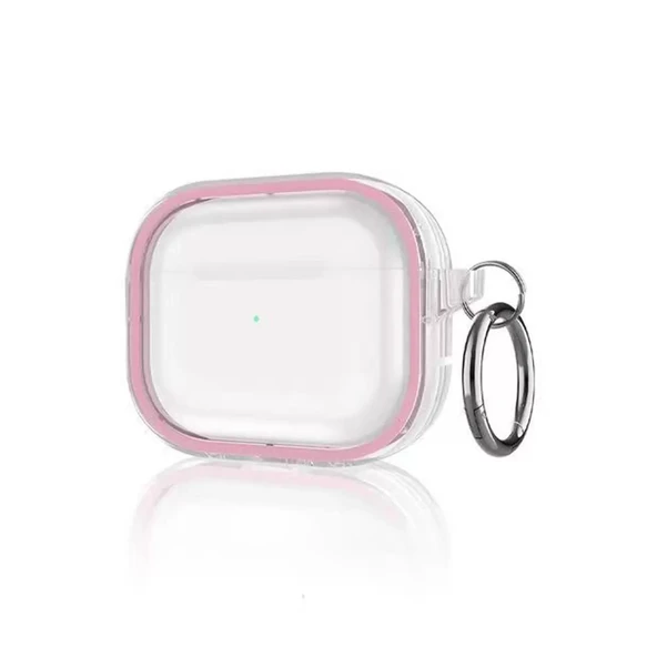 Airpods Pro 2 (2.nesil) Shiny Şeffaf Kılıf - Pembe ürün görseli 1