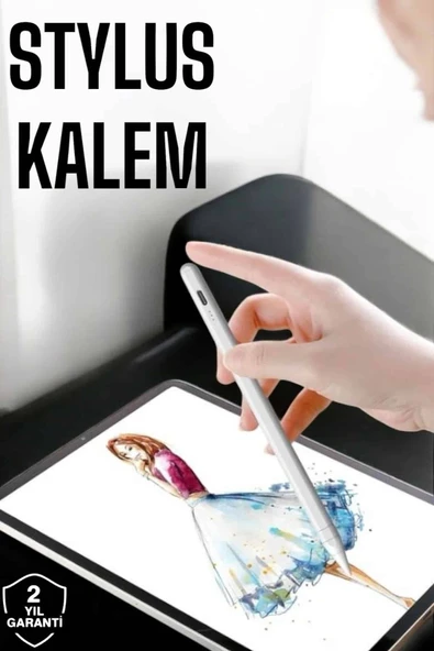 Tablet Kalemi Stylus Pen Dokunmatik Kalem Android Ve İOS Uyumlu Şarjlı ürün görseli 1
