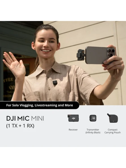 DJI Mic Mini Kablosuz Tek Kişilik Mikrofon Seti - Resim 5