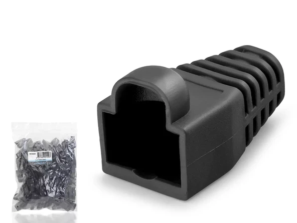 Rj45 Konnektör Papuç - 100 Adet Siyah / Ekonomik Poşet Paket ND2429 ürün görseli 1