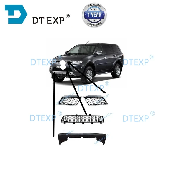 Mitsubishi L200 2010-2013 Tampon Alt Parça Ön (Karlık) Siyah (Oem No: 6400B344) ürün görseli 1