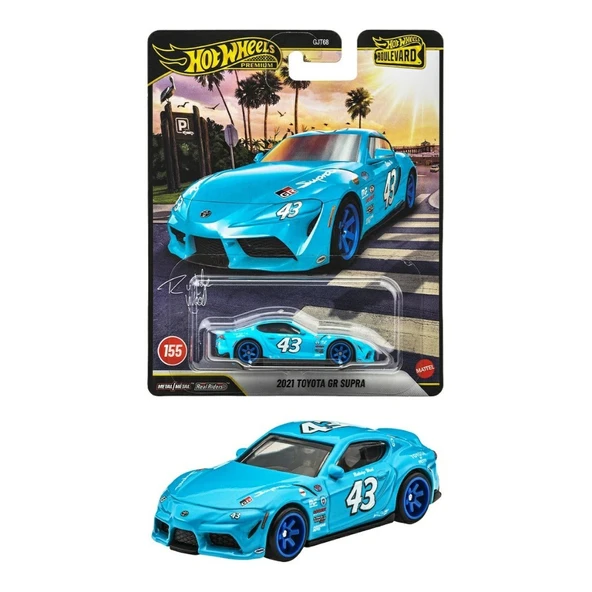 Hot Wheels Boulevard Premium Araçlar 2021 TOYOTA GR SUPRA GJT68 - JHW34 ürün görseli 1