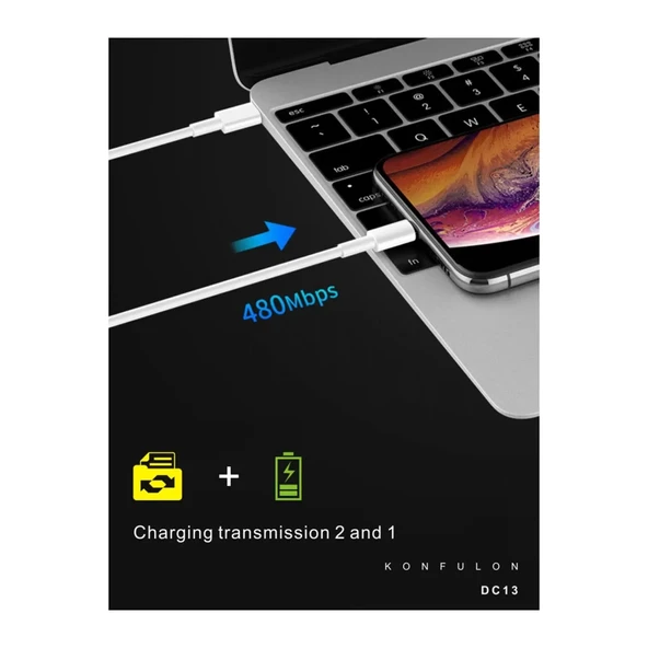 Dc13 1m 20w Type-c To Lightning Kablo İphone Uyumlu - Resim 2