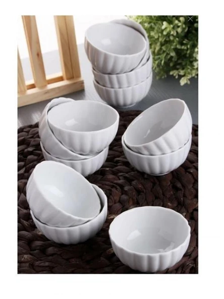 İpek WS96 Porselen Beyaz Reçellik 7 cm 6'lı ürün görseli 1