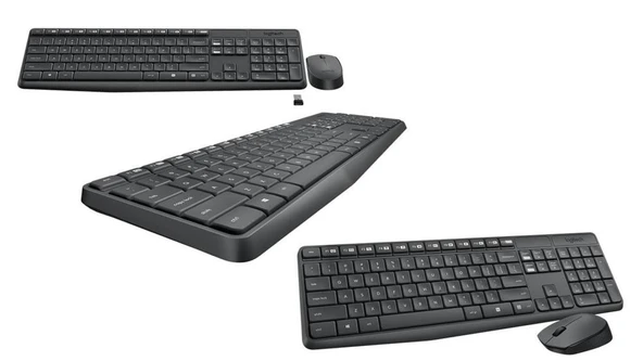 Logitech 920-007925 MK235 Kablosuz Klavye Mouse Set - Resim 2