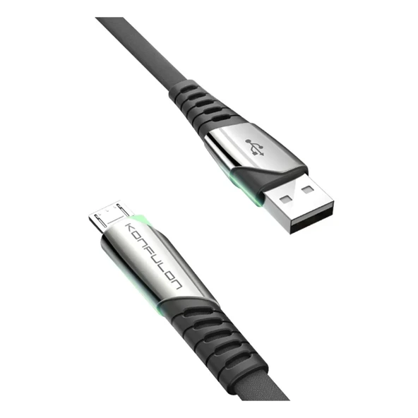 Dc16 Micro Usb Kablo 1m 2.4a - Siyah ürün görseli 1