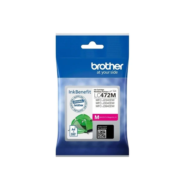 Brother LC472M Magenta Kırmızı 550 Sayfa Kartuş MFC-J2340-J3540-J3940 ürün görseli 1
