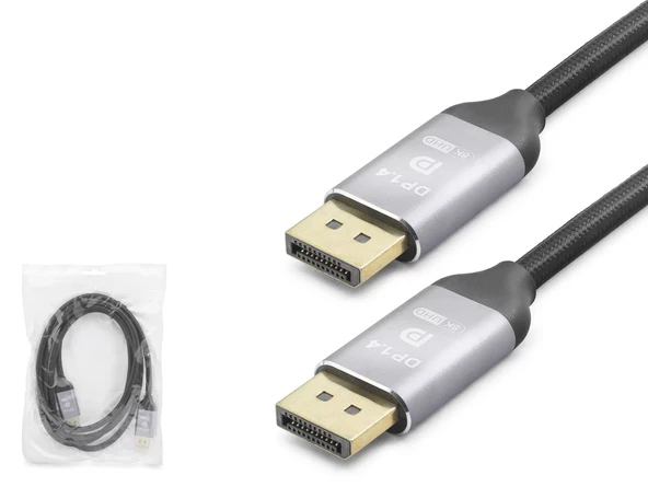 Displayport Kablo 8K 144 Hz 1.8 M - Siyah HDX7871 ürün görseli 1
