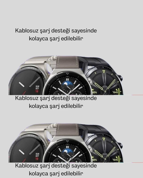 Kablosuz Şarjlı Bluetooth Görüşmeli Akıllı Saat – Android & iOS Uyumlu - Resim 5