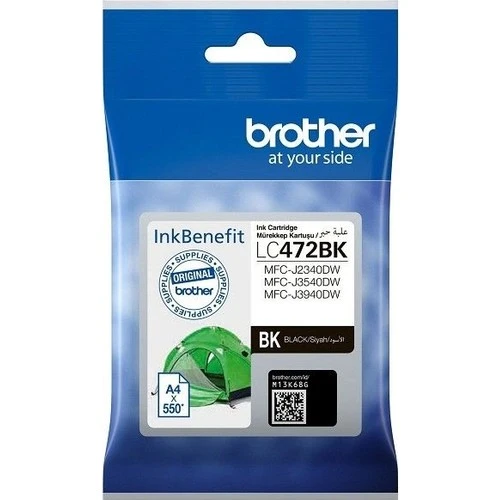 Brother LC472BK Black Siyah 550 Sayfa Kartuş MFC-J2340-J3540-J3940 ürün görseli 1